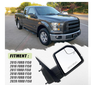 Side mirrors fits Ford F-150 2015 - 2020 8 pins Power Heated  Signals temp sensor