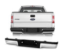 Rear Complete bumper assembly for Ford F-150 2009 - 2014 w/o sensor holes Chrome FO1103166