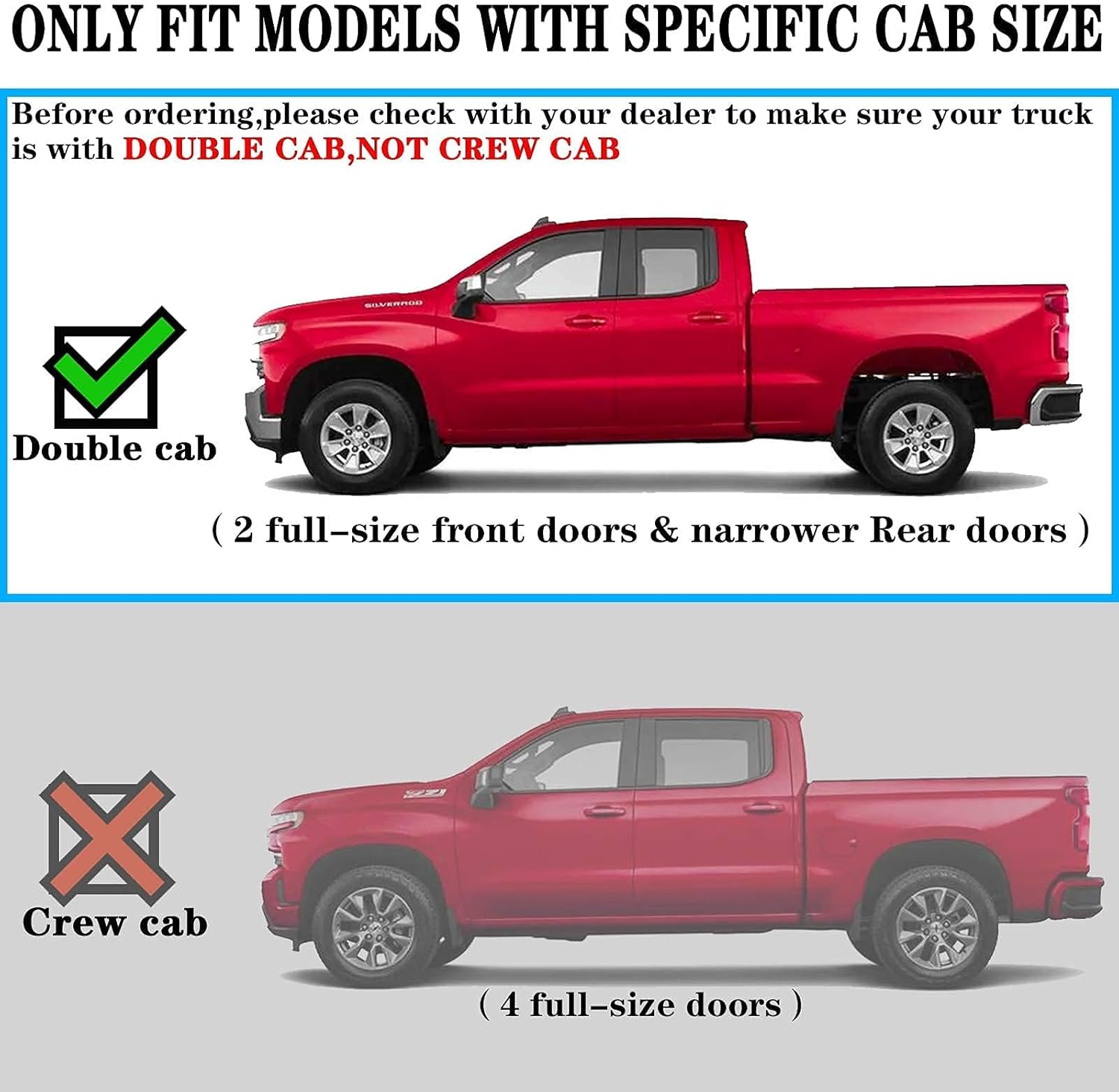 Cheetah pro Running Boards Side steps Nerf bars for 2019-2025 Chevy Silverado/GMC Sierra 1500, 2020-2024 Silverado/Sierra 2500HD 3500HD Side Steps Nerf Bars (Excl. 2019 1500 LD) Extended cab