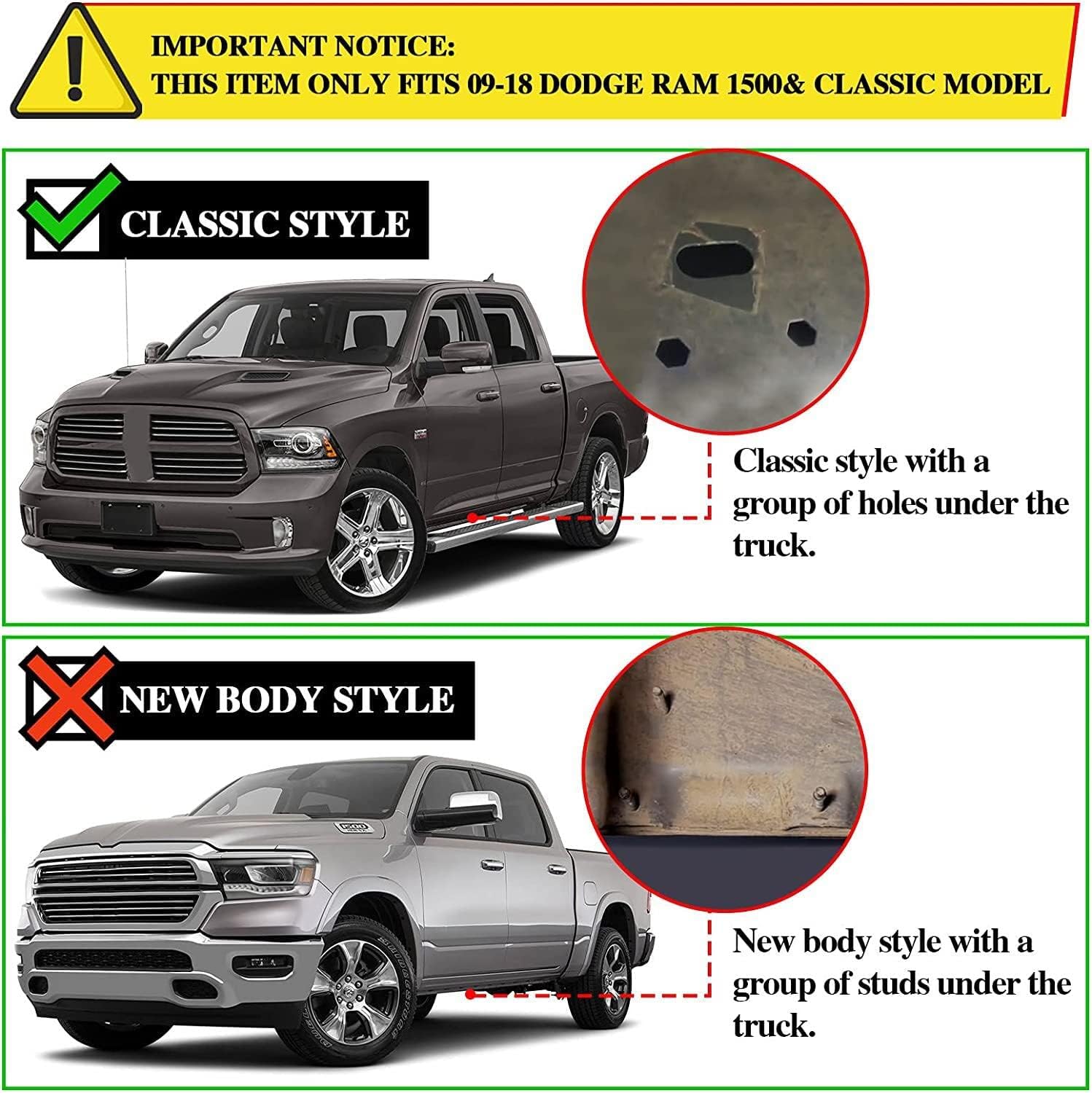 Cheetah Pro Running Boards chrome 6" wide for Ram 2500 3500  2010 - 2025 Quad Cab