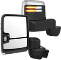 Towing mirrors set for Silverado 1500 2019 - 2024 power heated turn Signal Chrome