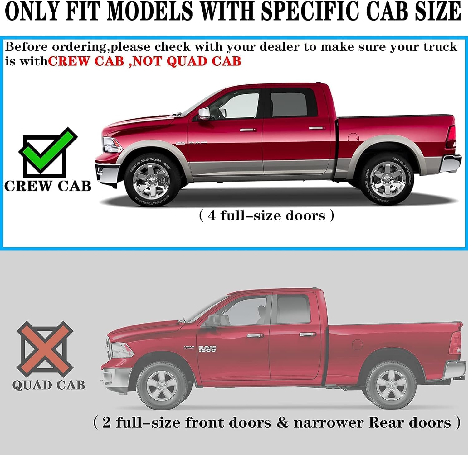 Cheetah Pro Running boards side steps for Ford Superduty F250 F350 2017 - 2025 Chrome Super Crew cab