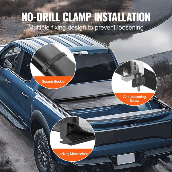 Product image Cheetah Pro Soft Roll Up Tonneau Cover RT Series Truck Bed Cover for Ford Maverick (2022-2025, 4.6 FT box)