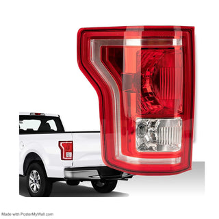 Left Driver Side Tail Lights Assembly Compatible With 2015 2016 2017 Ford F150 F-150 FO2800239 Taillights Tail Lamp Brake Lamp With Bulb