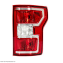 Rear Right Tail Light W/Bulbs Compatible with 2018-2020 Ford F-150 Replacement for JL3Z-13404-H FO2801265 Taillight Red Lens Chrome Housing