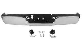 NEW Steel Rear Bumper Face Bar for 2009-2018 Dodge Ram 1500 Series CH1103117 W/O dual exhaust w/o Sensor holes Chrome