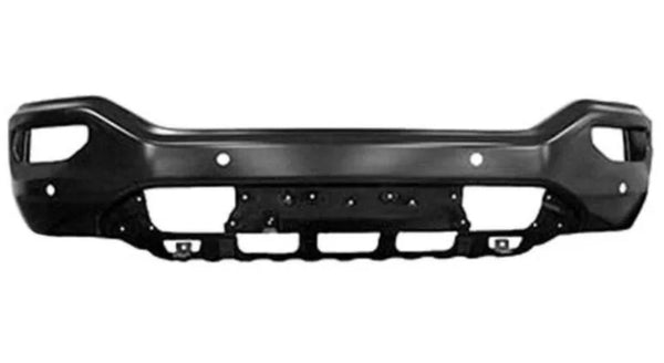 Front Bumper face bar 16-18 Compatible With GMC SIERRA 1500 Primed Black - With Park Sensor Holes OE Replacement Partslink GM1002865