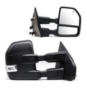 Towing mirrors for Ford F-150 2007 - 2014 Power, heated , Marker light turn signal. Puddle lights .