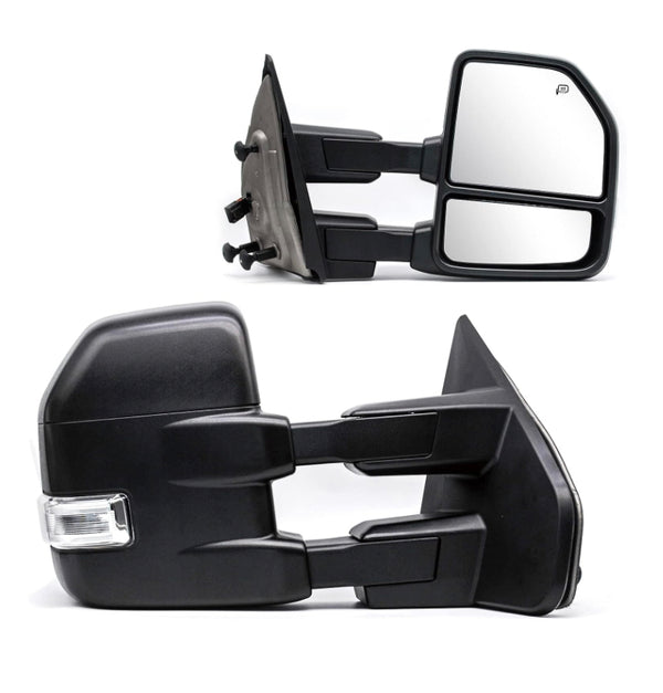 Towing mirrors for Ford F-150 2007 - 2014 Power, heated , Marker light turn signal. Puddle lights .