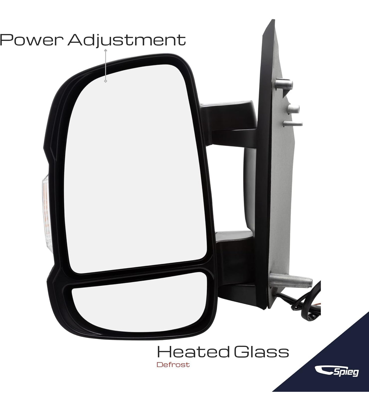 Tecman Left Driver side mirror for Ram Promaster 2014-2025 Power heated turn signal manual folding temperature sensor