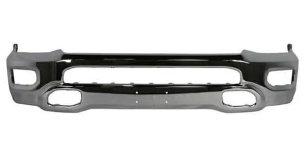 Bumper Front Dodge Ram 1500 2019-2022 Chrome Steel Exclude Rebel Model, CH1002407