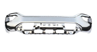 Front Bumper face bar 16-18 Compatible With GMC SIERRA 1500 Chrome - Without Park Sensor Holes OE Replacement Partslink GM1002867