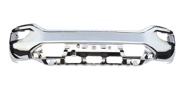 Front Bumper face bar 16-18 Compatible With GMC SIERRA 1500 Chrome - Without Park Sensor Holes OE Replacement Partslink GM1002867