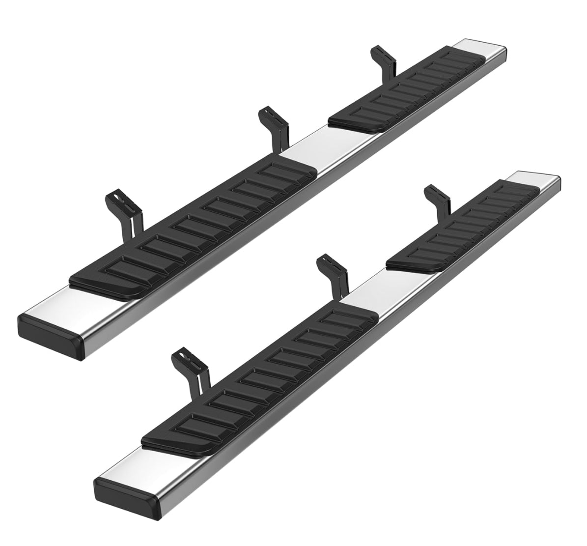 Cheetah pro Running boards side steps Nerf bars Chrome for Toyota Tundra 2007 - 2021 Black 6” Extended/ double cab