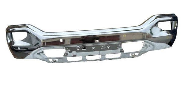 Front Bumper face bar 16-18 Compatible With GMC SIERRA 1500 Chrome - With Park Sensor Holes OE Replacement Partslink GM1002866