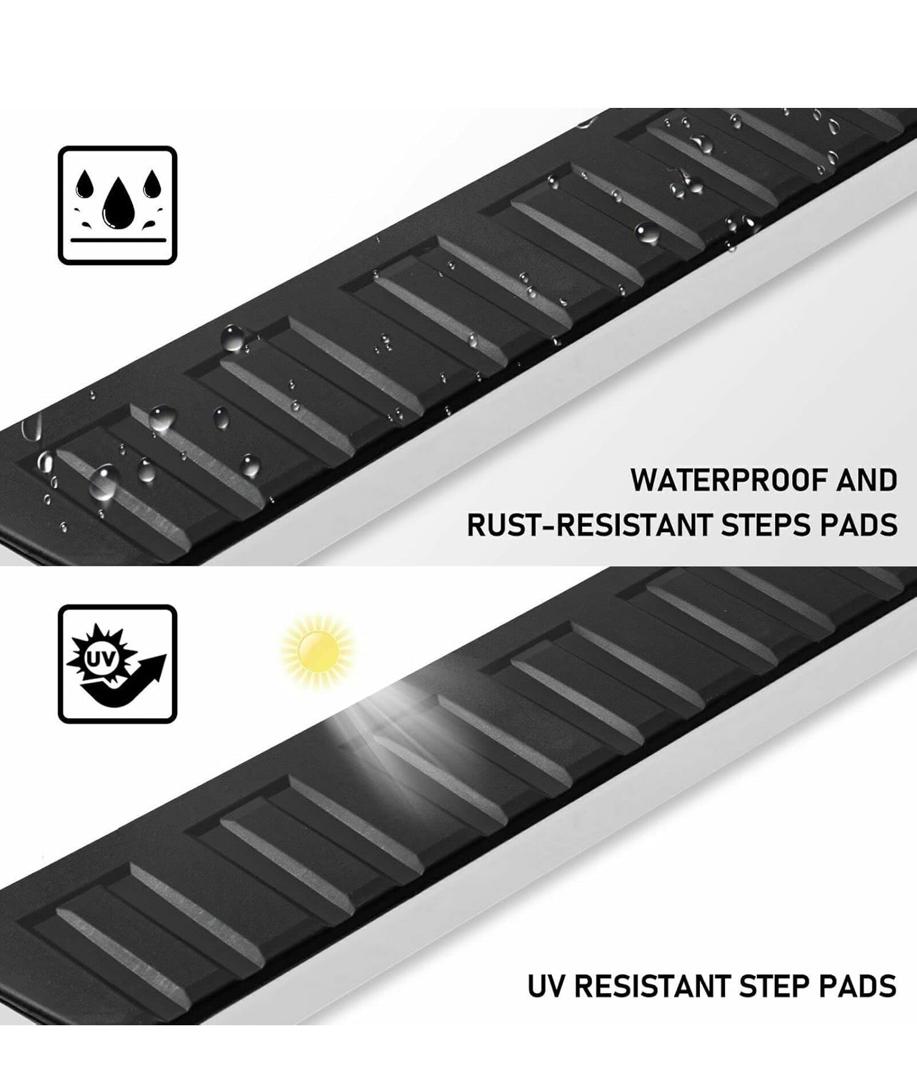 Cheetah pro Running boards side steps nerf bars for Toyota Tundra 2022 - 2025 Black 6” Crew Max - 0