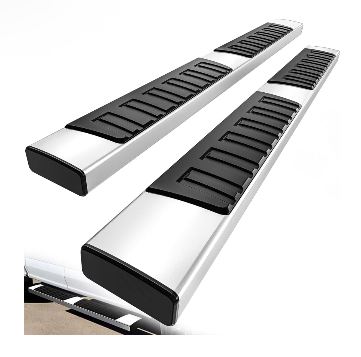 Cheetah pro Running boards side steps Nerf bars Chrome for Toyota Tacoma 2024 - 2025 Black 6” Double cab 4 Full size doors