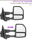 Power Folding Towing mirrors for Ford f150 2018-2020 Power heated Blind spot monitor Temperature sensor puddle lights chrome