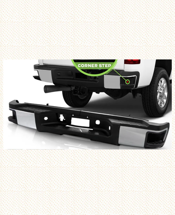 Rear bumper for Silverado Sierra without Sensor holes 2007 - 2013