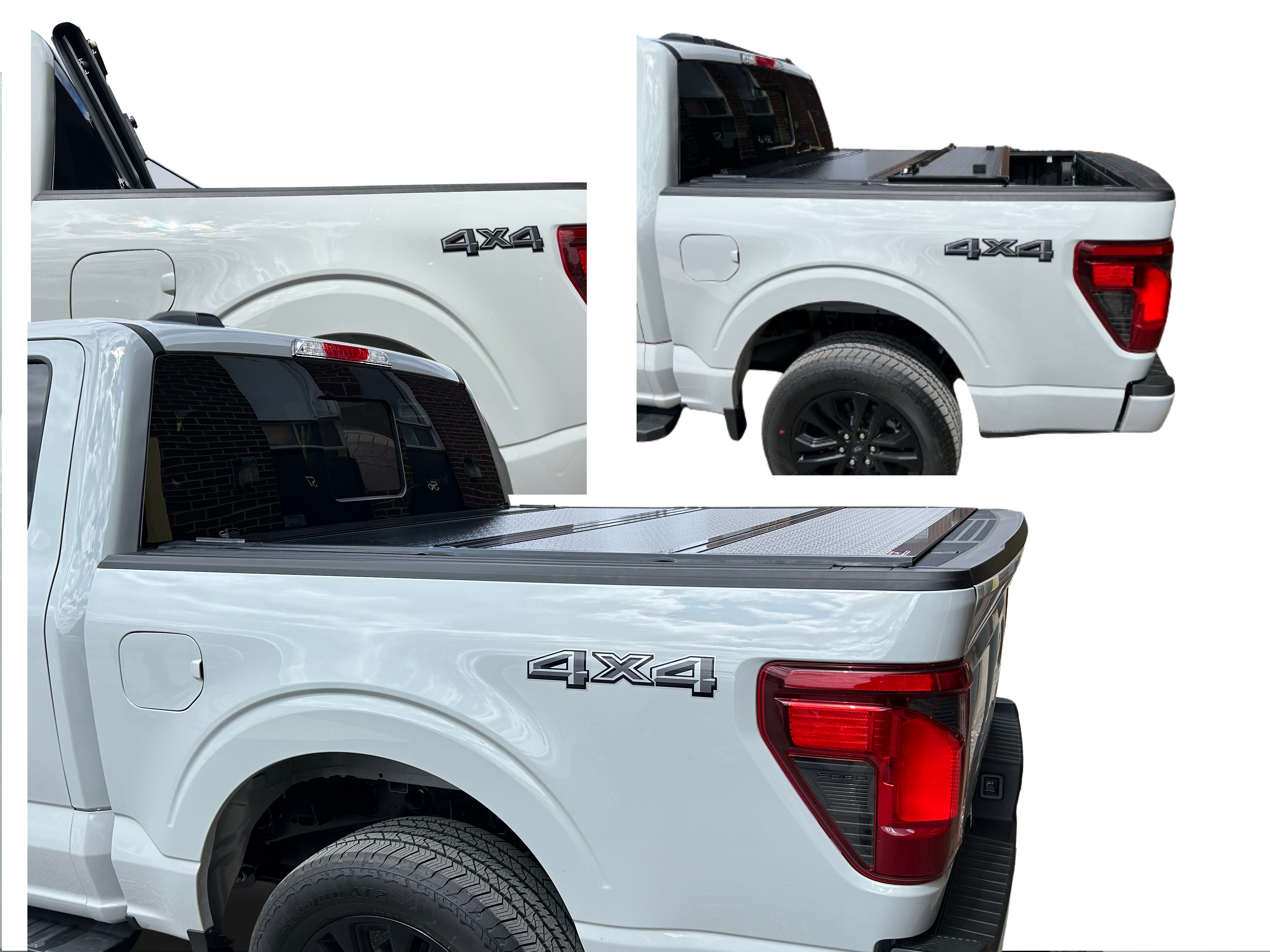 Cheetah-Pro FB Series Flip Back Hard Trifold Tonneau Cover for Ford F150 2009 - 2025 5.5FT