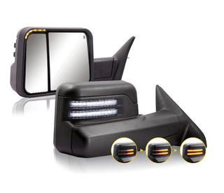 Tow Mirrors Fit Dodge Ram 2002 - 2008 Pair Power Heated
