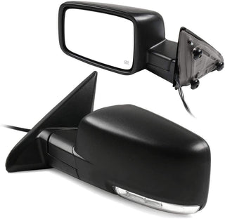 Power Folding Side mirrors fits Dodge Ram 2009 - 2018 Power Heated , Turn signal ( Set LH RH )