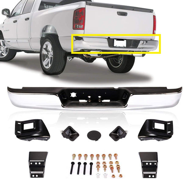 BUMPER FACE BAR REAR  CHROME for DODGE RAM  PICKUP CH1103108