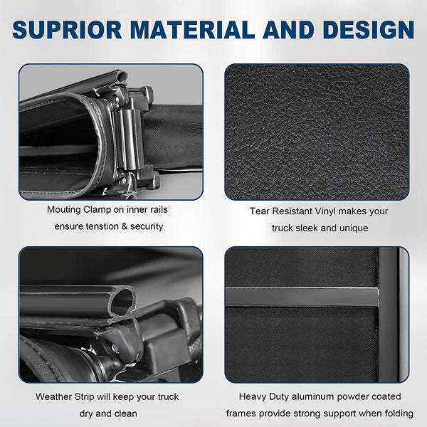 Soft Trifold Tonneau Cover fits Colorado Canyon 2015 - 2019 6ft Trifold soft