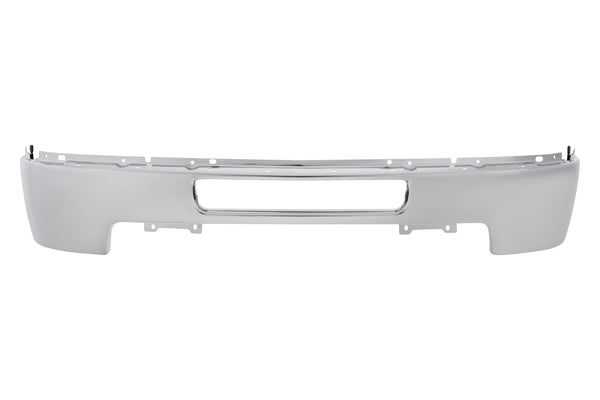 Replaces: GM1002838 BUMPER FR W/O FOG LAMP HOLE CHROME STEEL For Silverado