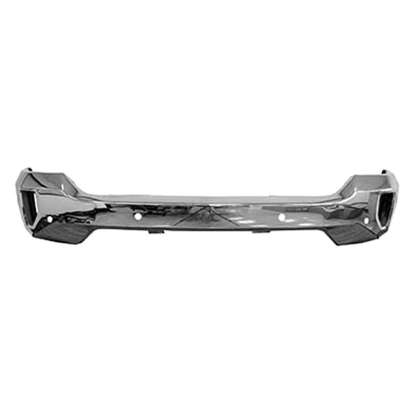 REPLACES GM1002862 BUMPER FACE BAR FOR SILVERADO FR STEEL CHROME W/FOG LAMPS/SENSORS