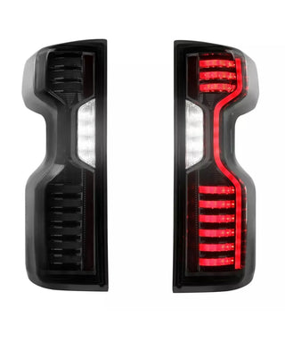 Led Taillights fits Silverado 2019-2022 black smoked set LH RH