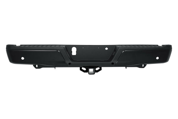 FO1103190 BUMPER Rear  BLACK W/BLACK PAD W/BASE TOW HITCH/SENSOR  FORD PICKUP_F150_POLICE_RESPONDER 18-20 FORD PICKUP_F150 15-20