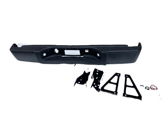 Rear Bumper for GMC Sierra Chevy Silverado 2007 - 2013 Black w/o sensor holes